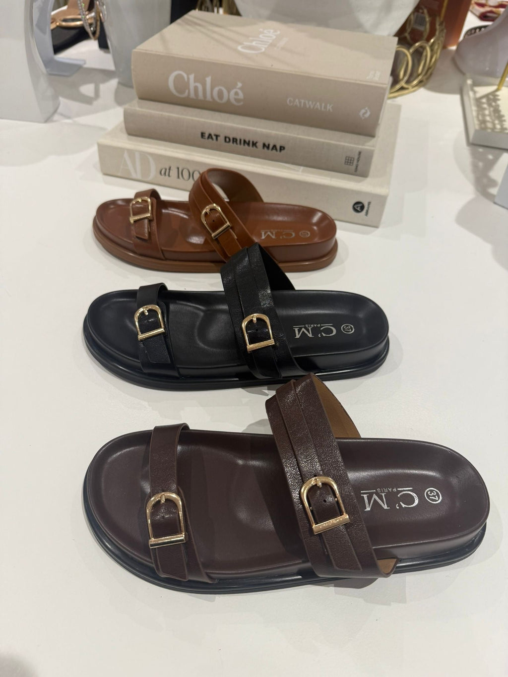 Double Buckle Sandal (3 Colours)