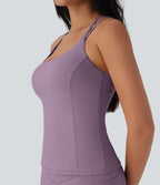 UltraSculptTM Cool Quick Dry Molded Cups Yoga Cami Top-UPF50+