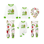 Holiday Family Christmas Pajamas Set With Playful Xmas Character Cartoon Design