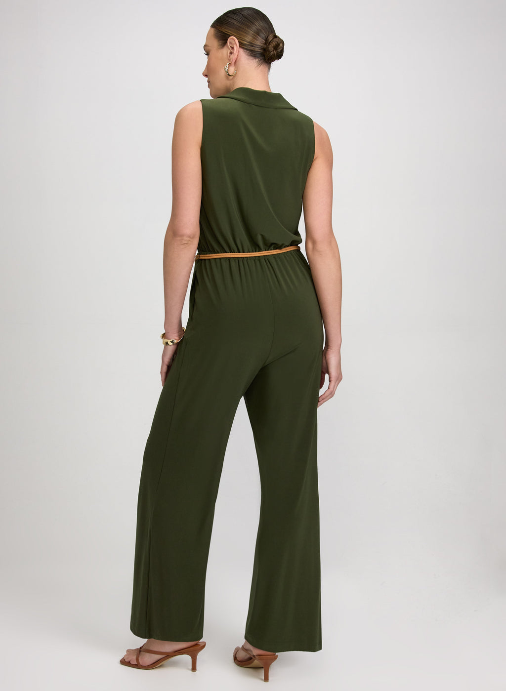 Belted Jersey Jumpsuit