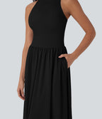 BreezefulTM Quick Dry Maxi Casual Dress with Pockets