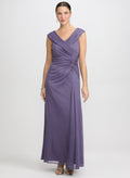 Glitter Mesh Portrait Collar Dress