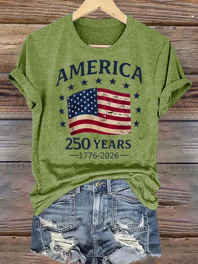 Women's  America 250 Print T-Shirt