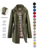 Rain Coat for Women Waterproof with Hood Lightweight Women's Rain Jacket Outdoor Trench Windbreaker Long Raincoats