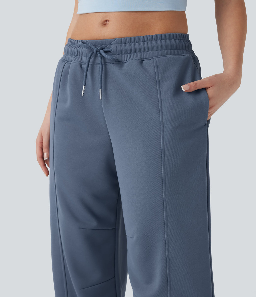 Low Rise Drawstring Casual Joggers with Pockets