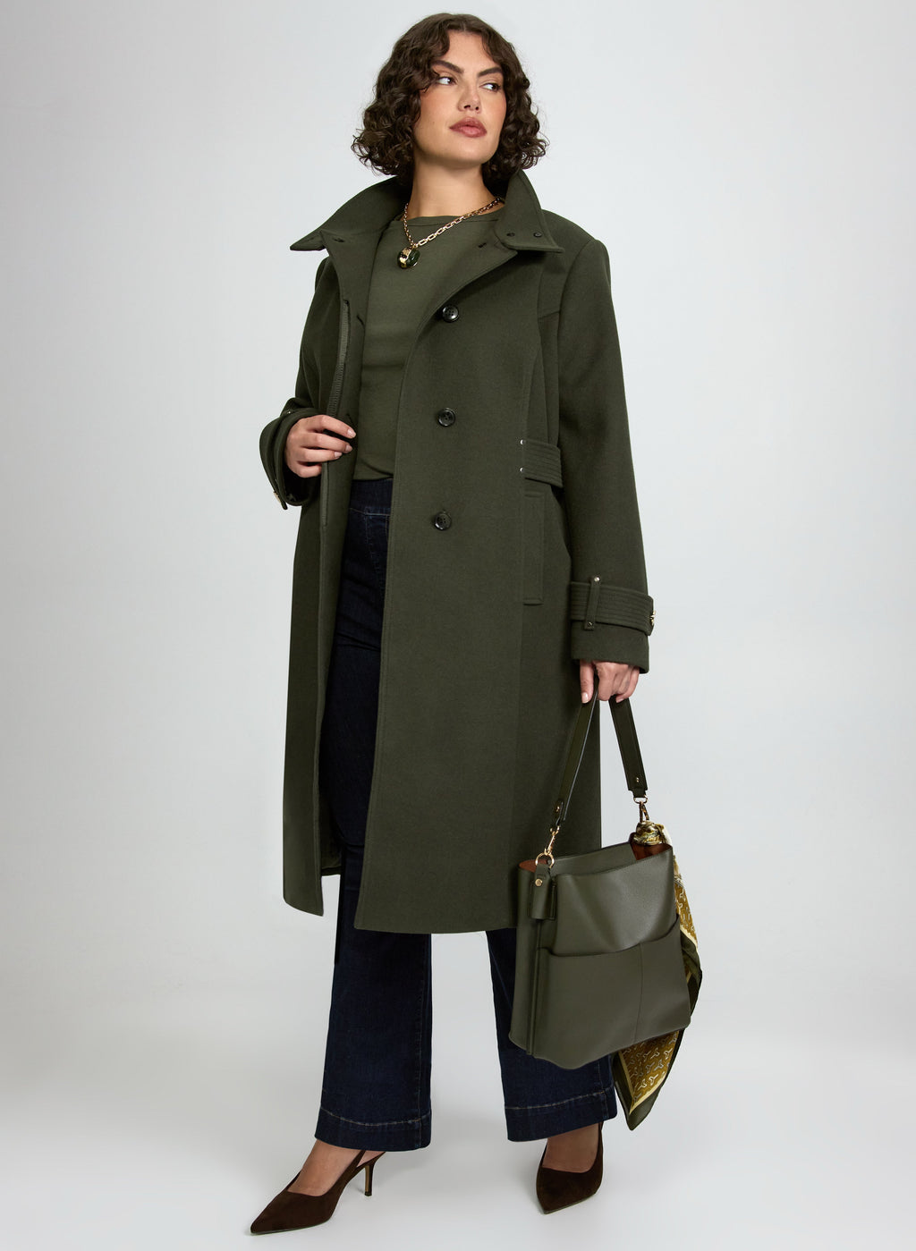 Long Button-Down Coat