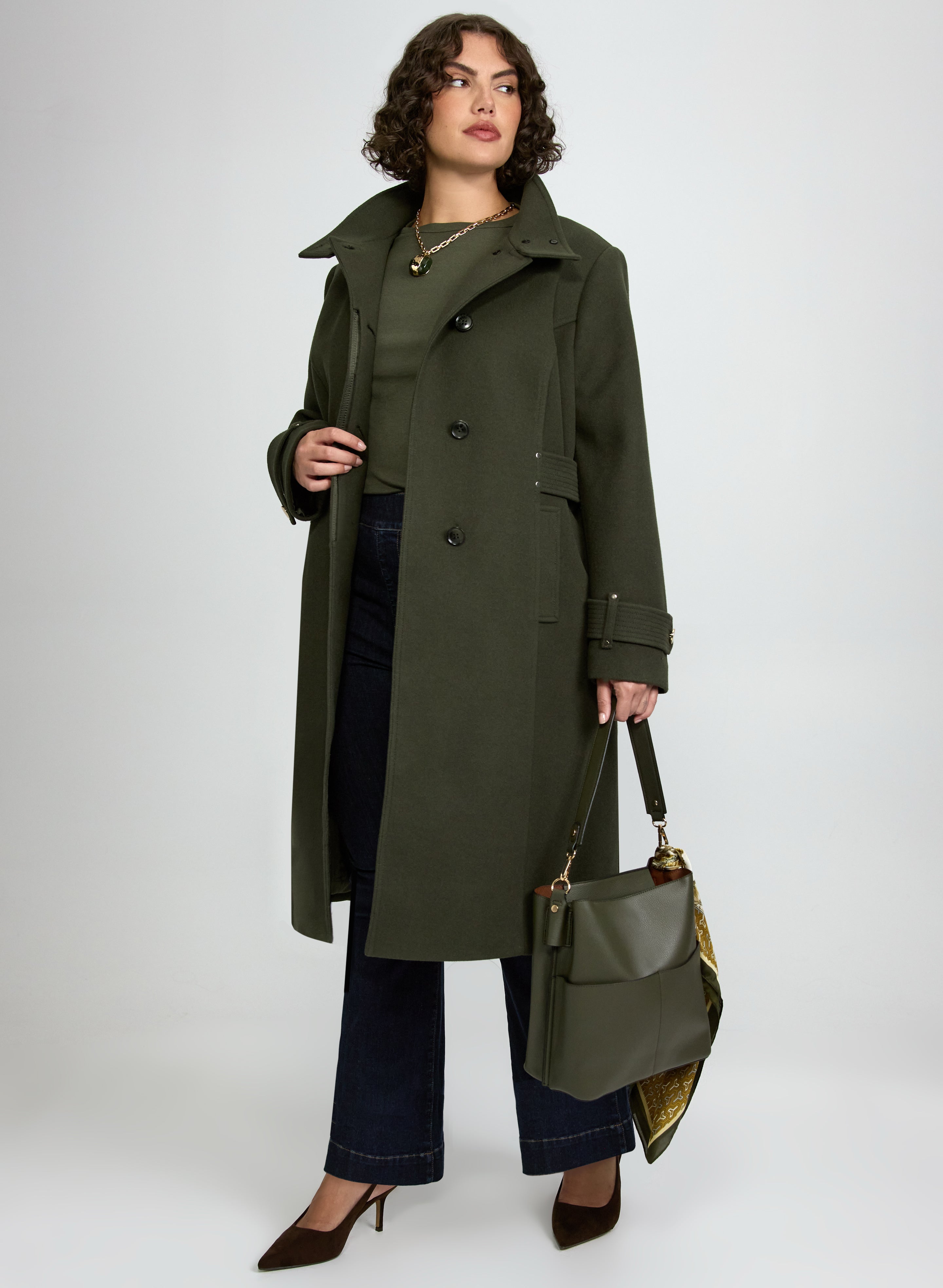Long Button-Down Coat