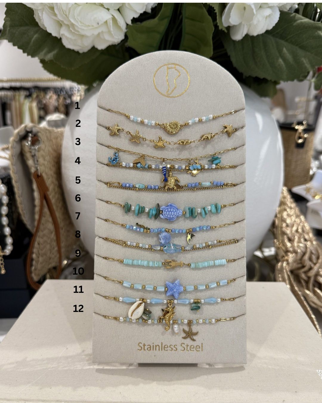 Blue Anklets (12 Styles)