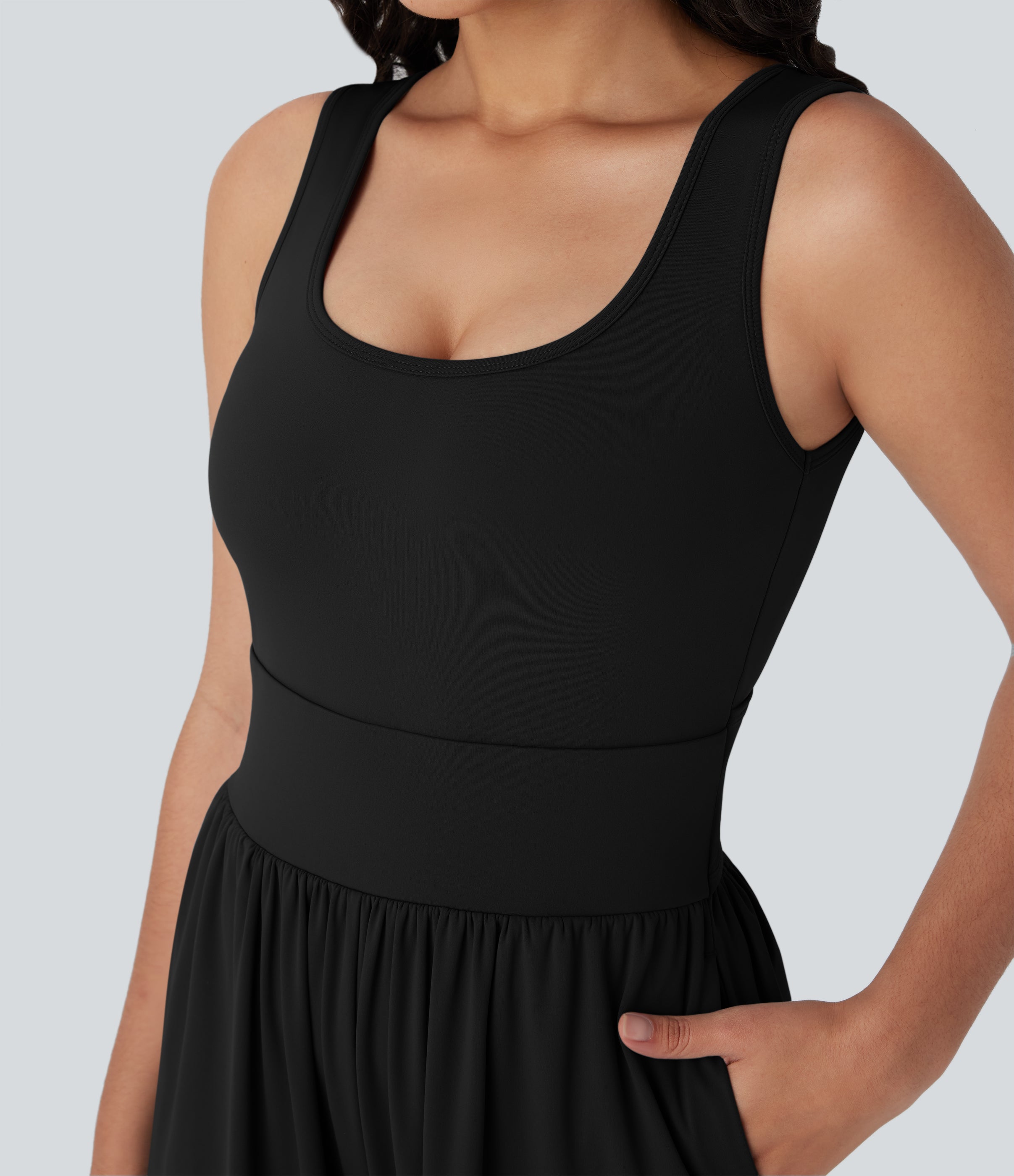 SoftlyZeroTM Airy Wide Leg Cool Touch Yoga Jumpsuit with Pockets-Easy Peezy