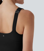 SoftlyZeroTM Plush Push-Up Molded Cups 2-in-1 Yoga Active Dress with Pockets-Easy Peezy