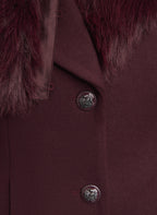 Faux-Fur Collar Coat