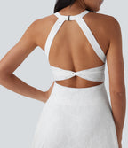 Lace 2-in-1 Mini Dance Active Dress with Pockets-Easy Peezy