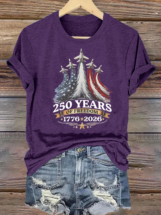 Women's  250 YEARS OF FREEDOM Print T-Shirt
