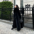 Women's Faux Long Coat Thicken Jackets Winter Warm Comfort Fashion Casual OL