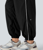 Low Rise Color Block Quick Dry Dance Joggers with Pockets