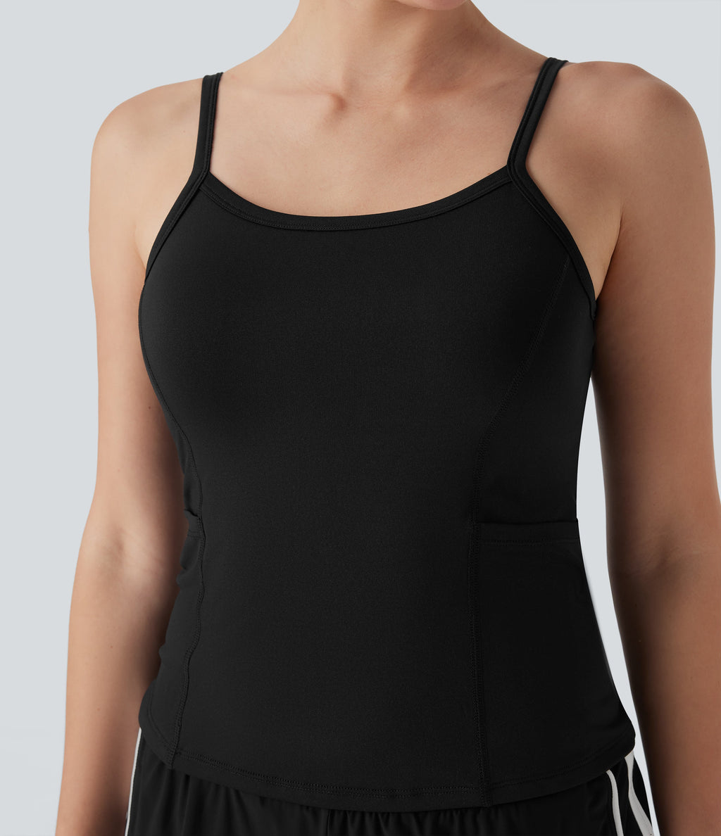 Pockets Plain Workout Cami Top