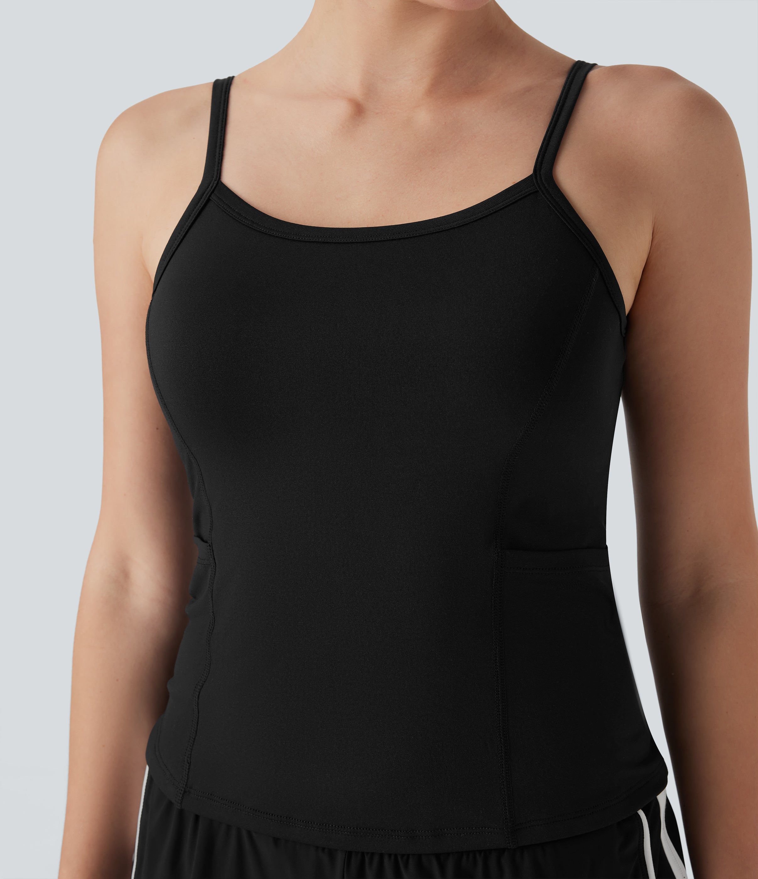 Pockets Plain Workout Cami Top
