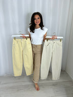 Turn Up Bottom Mom Jeans (6 Colours)