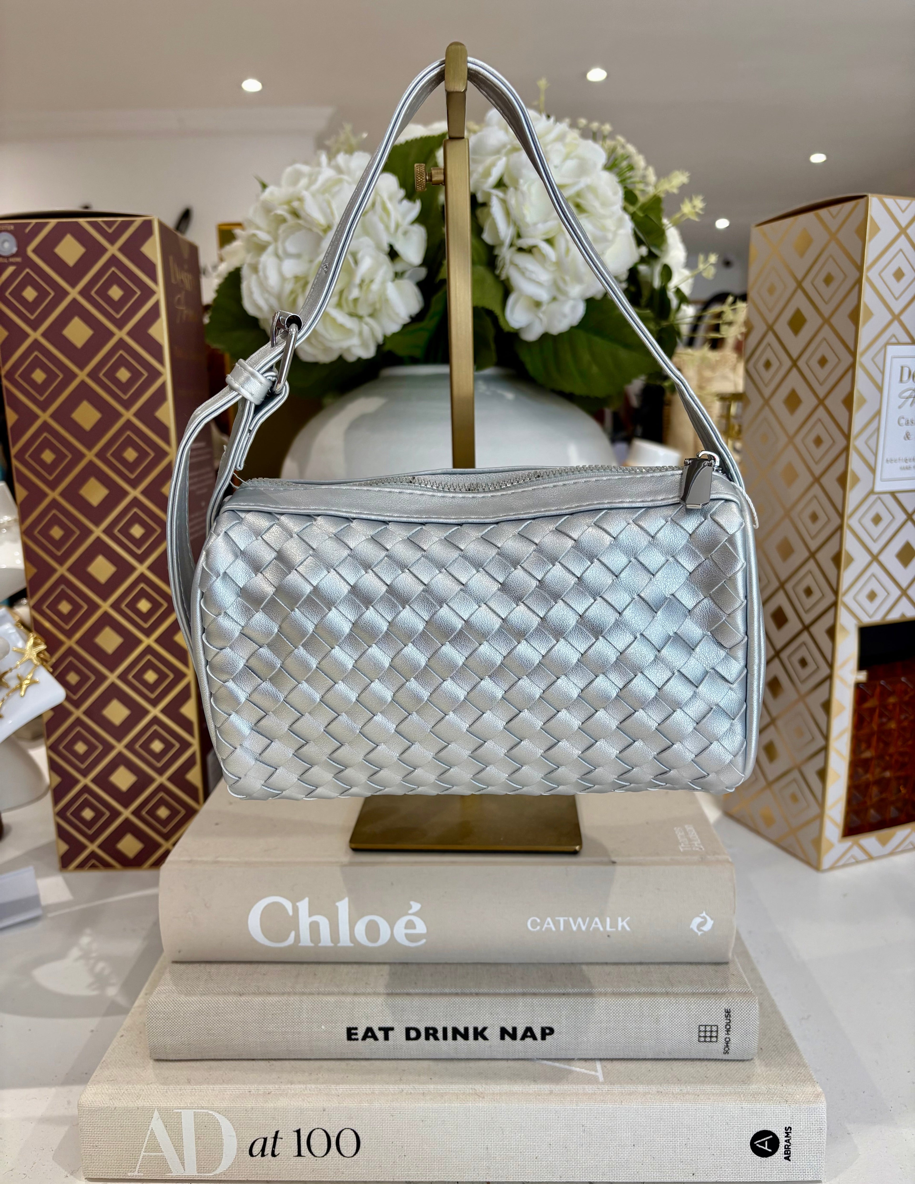 Round Woven Clutch Bag (6 Colours)
