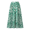 Green Boho Breeze Floral Palazzo Skirts
