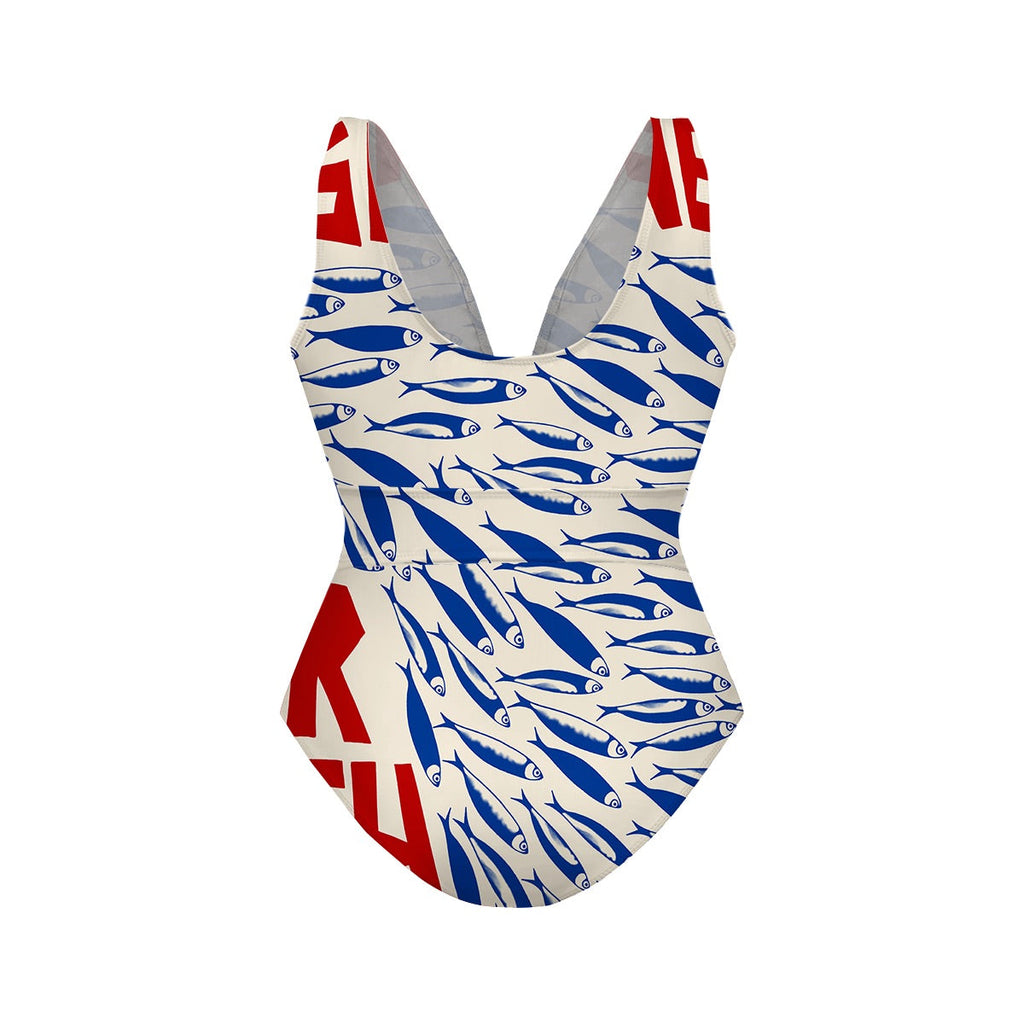 Pop Art Sea Vibes Sardine One-Piece Swimsuit&Skirt&Pants