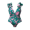 Indigo Chic Ruffled One Piece Swimwear