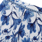 Boho Breeze Blue Floral Wide-Leg Trousers Palazzo Pants XXPLUS(6XL+)