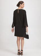 Embroidered Sleeve Dress