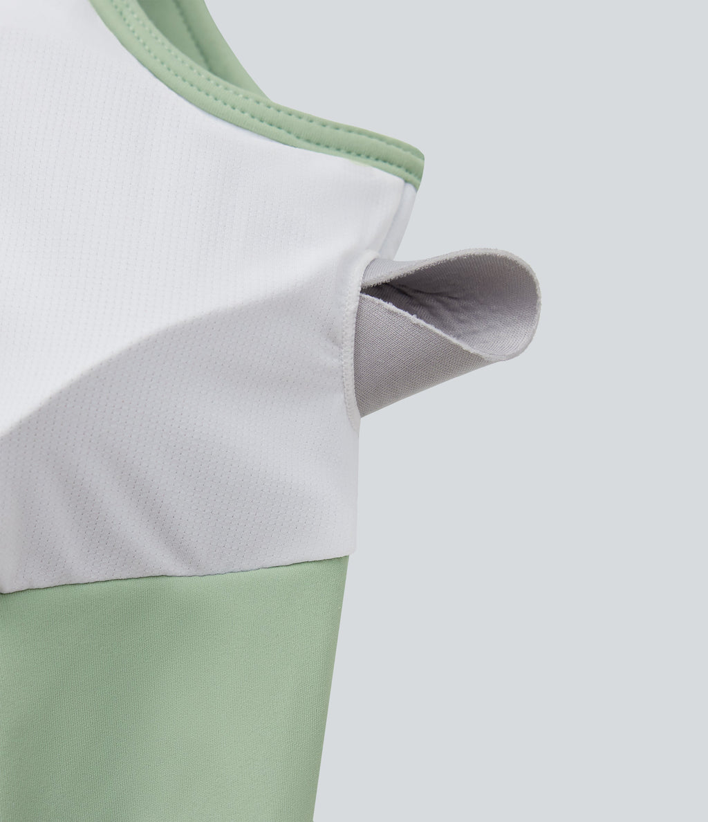 SoftlyZeroTM Airy Cut Out Ruched Cool Touch Yoga Tank Top