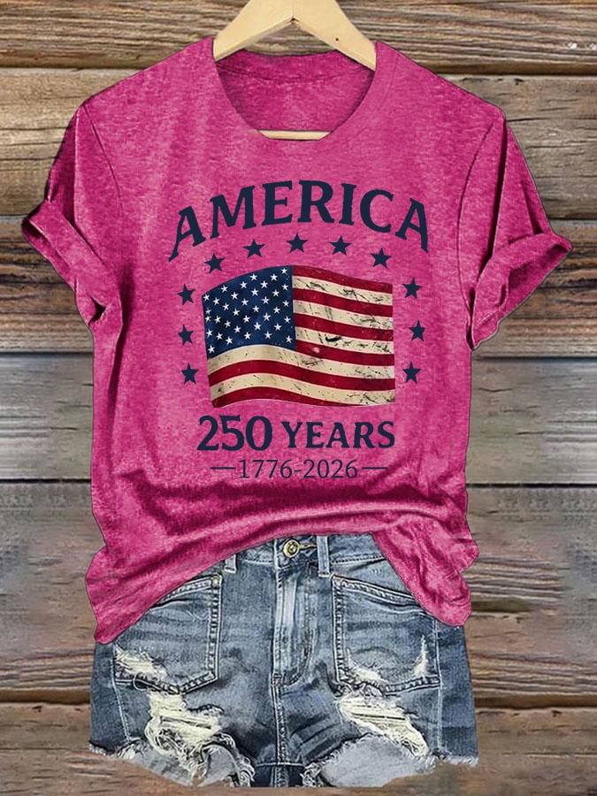 Women's  America 250 Print T-Shirt