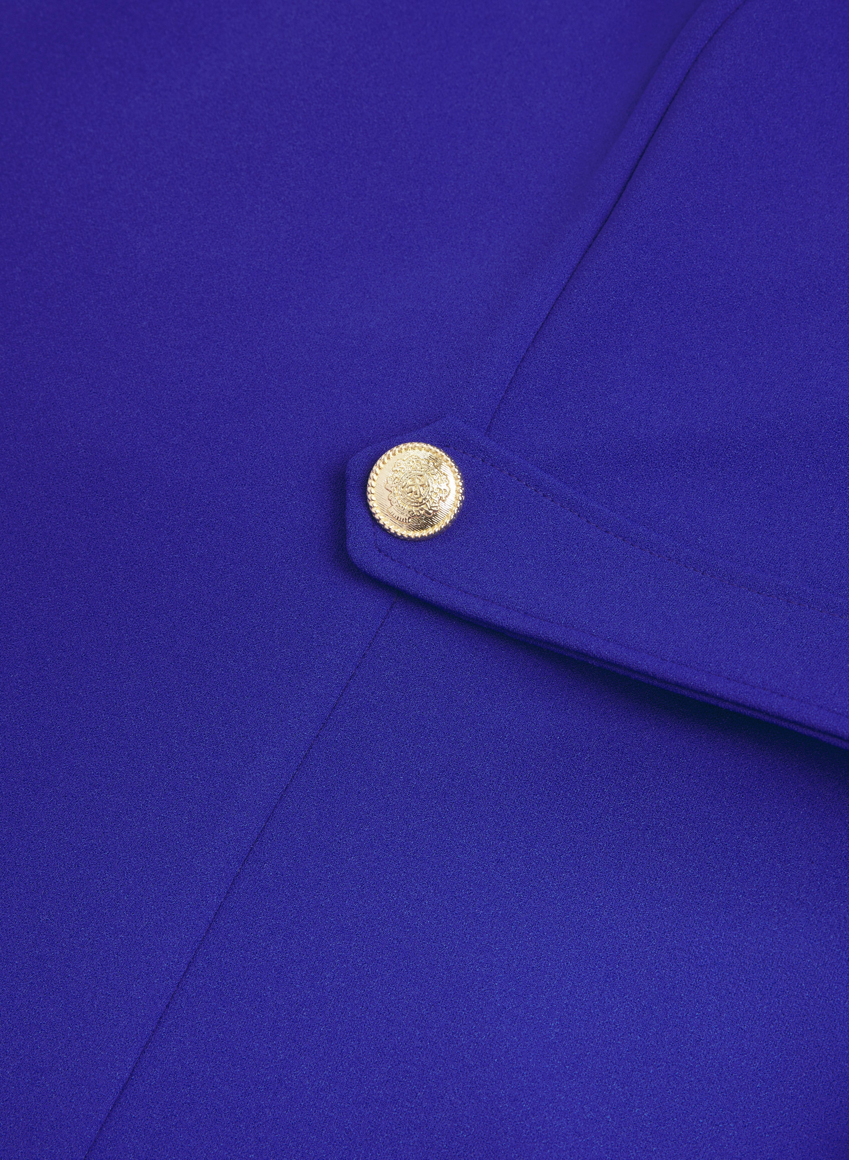 Buttoned-Tab Detail Dress