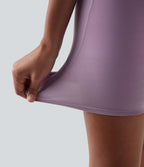 UltraSculptTM Cool Quick Dry SoCinched High Waisted Tummy Control Shaping Yoga Biker Shorts 7'' with Pockets-UPF50+