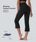 UltraSculptTM SoCinched High Waisted Tummy Control Cropped Yoga Bootcut Leggings with Pockets