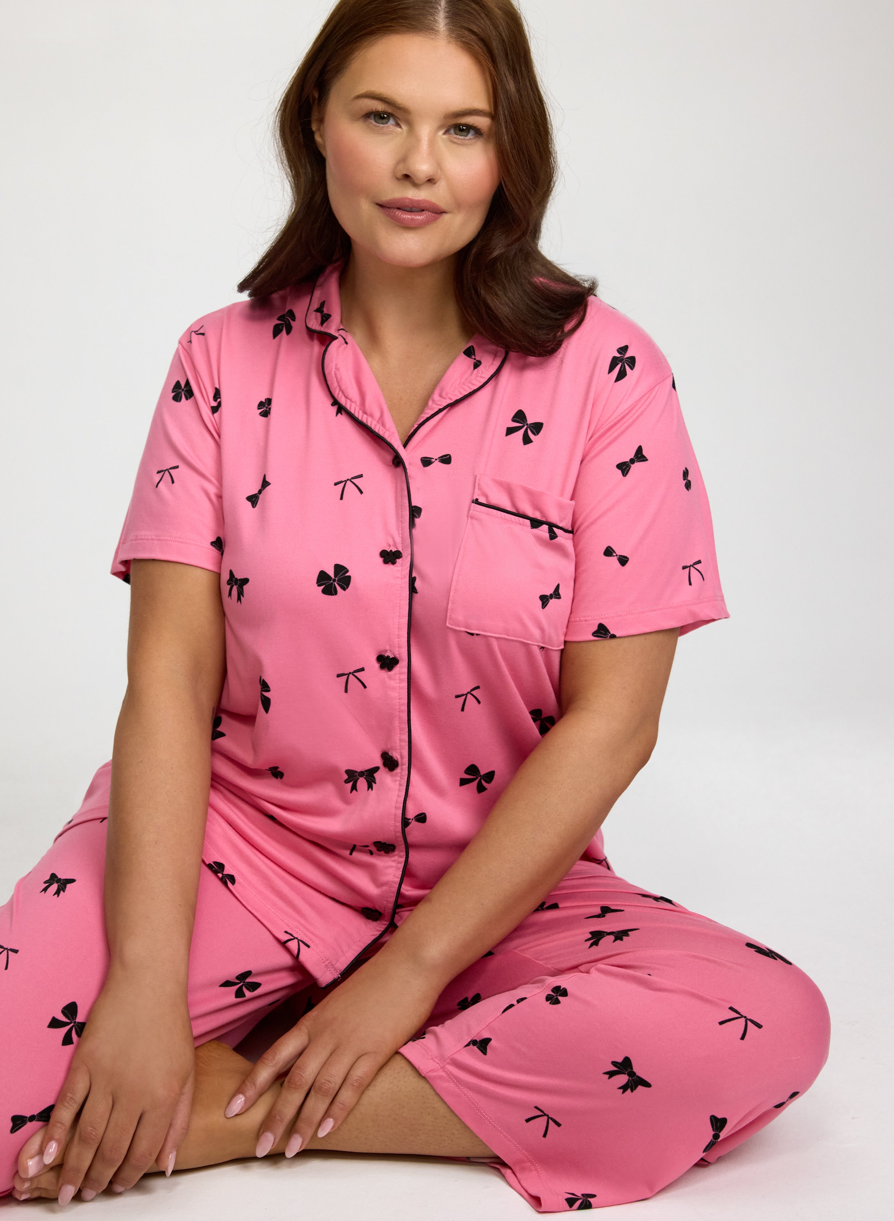 Bow Print Pyjama Set