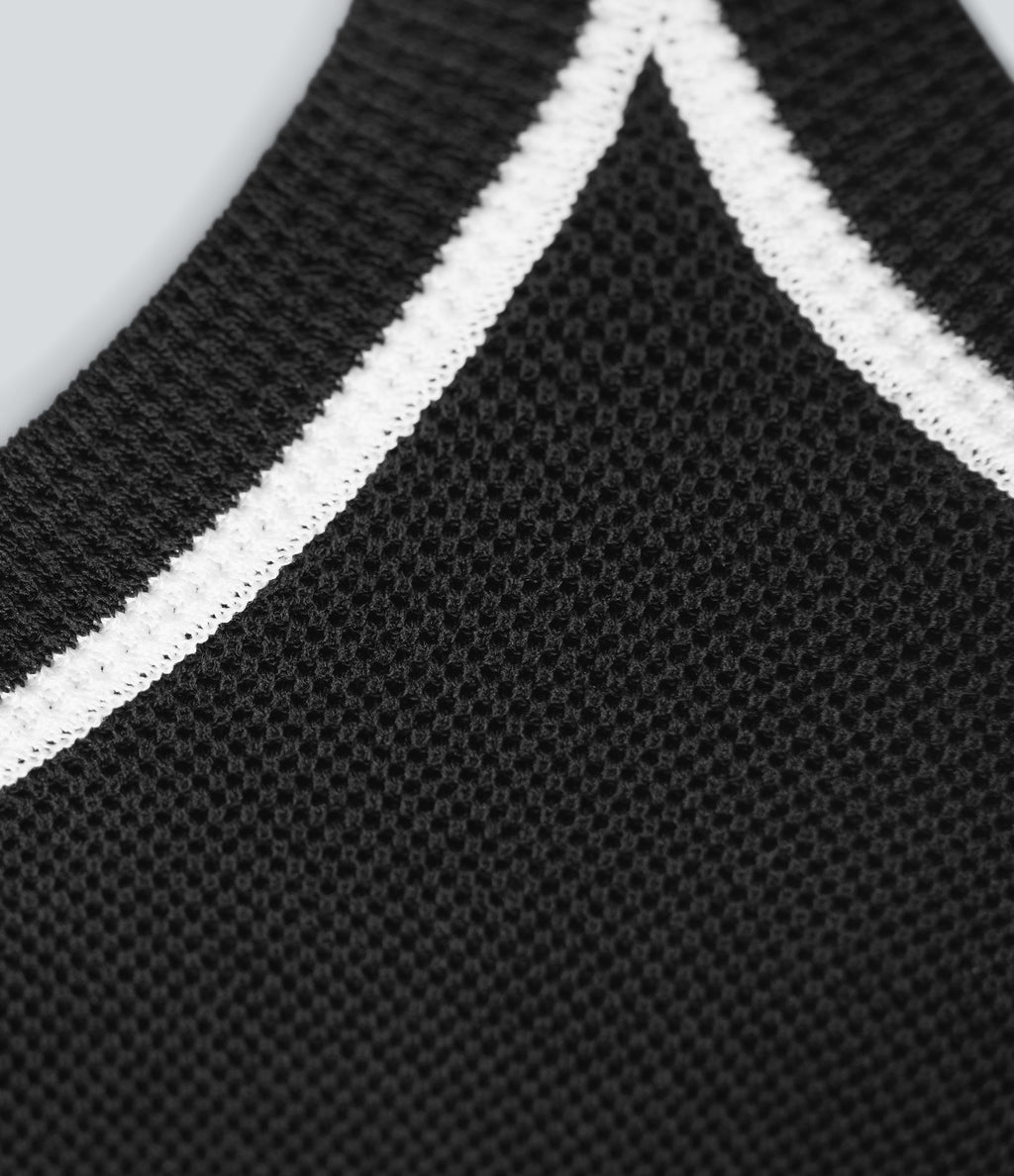 Color Block Cropped Casual Sweater Knit Tank Top