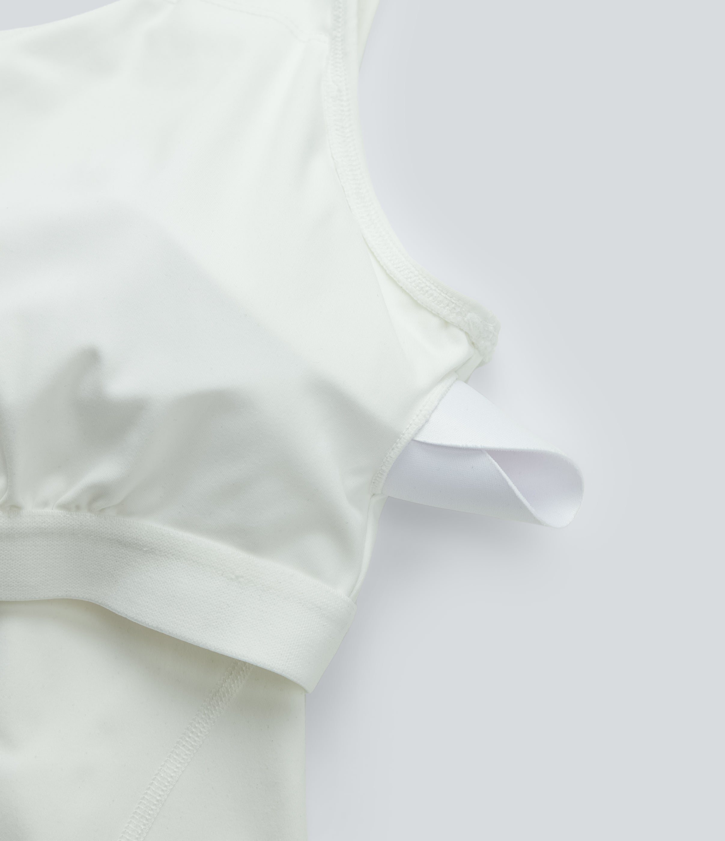 SoftlyZeroTM Plush Padded V Neck Running Tank Top-D/DD/DDD/F Cups