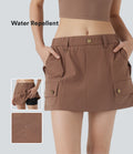 Water Repellent Mid Rise 2-in-1 Mini Hiking Skirt with Pockets