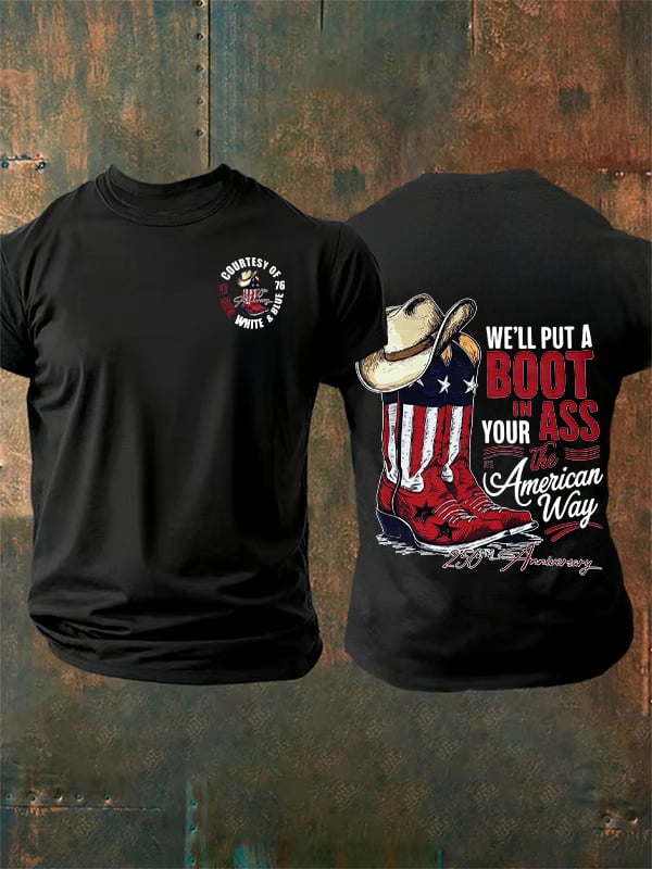 Men's WE'LL PUT A BOOT Print T-Shirt