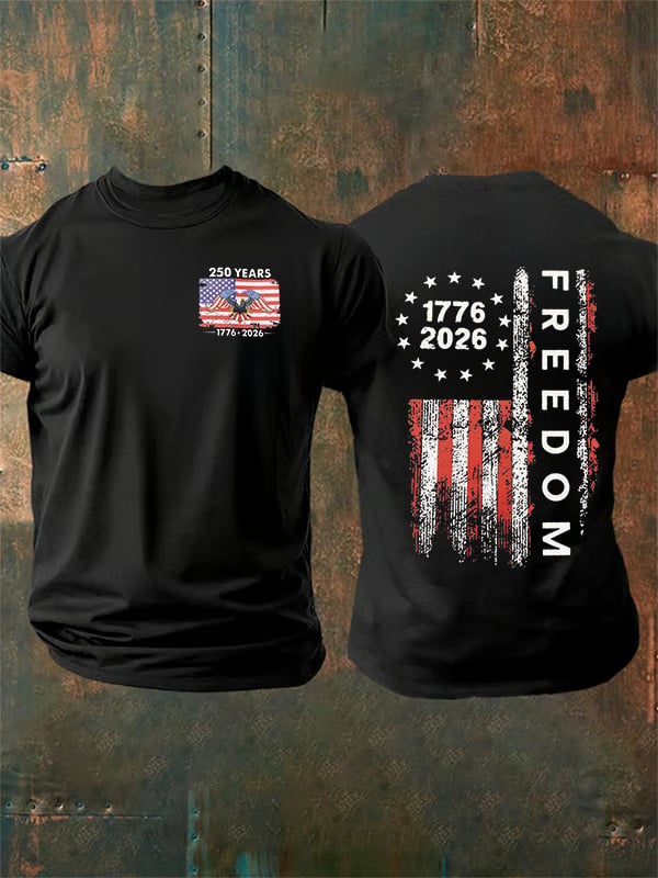 Men's  Freedom  Print T-Shirt