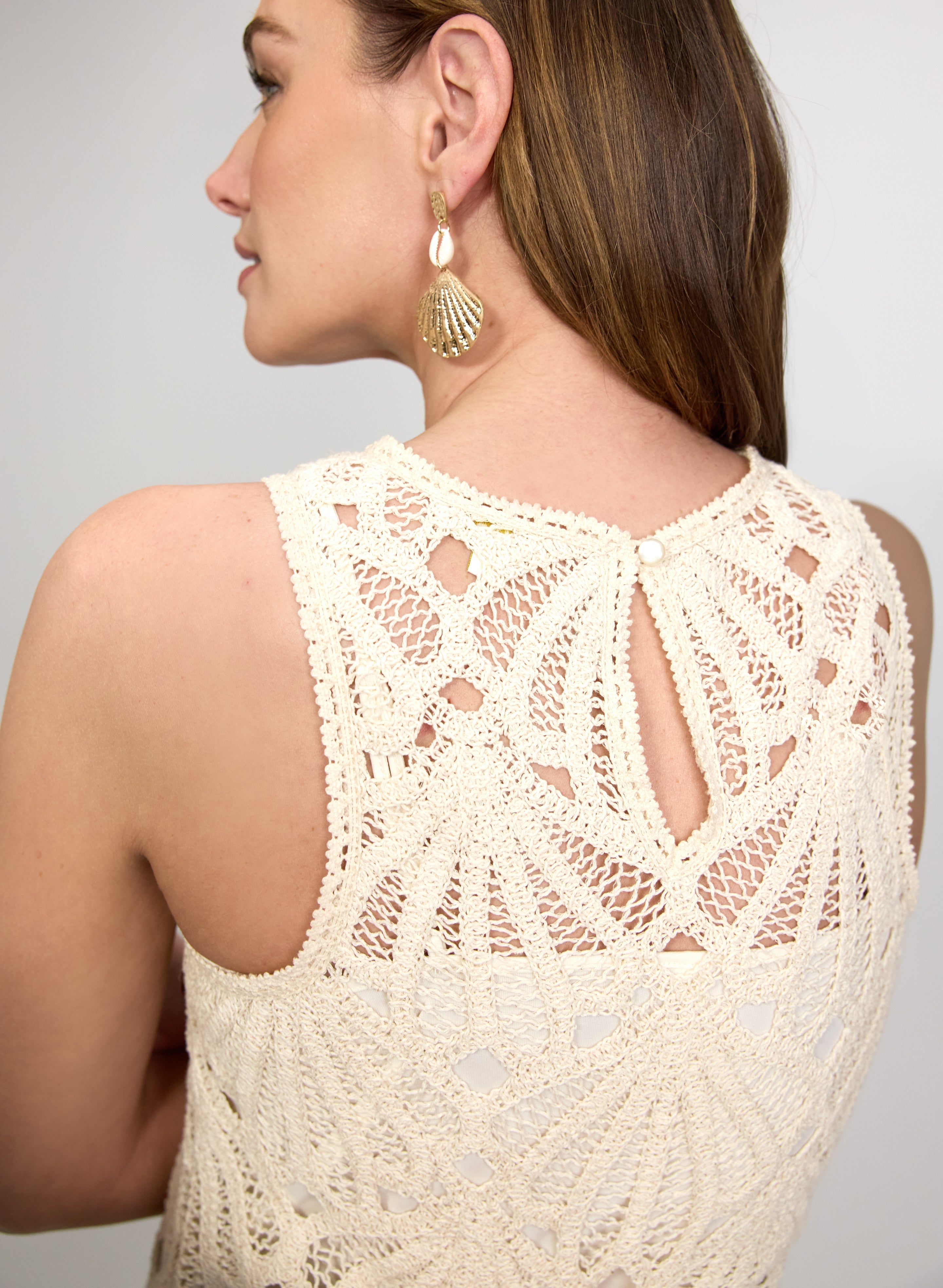 Fitted Crochet Dress