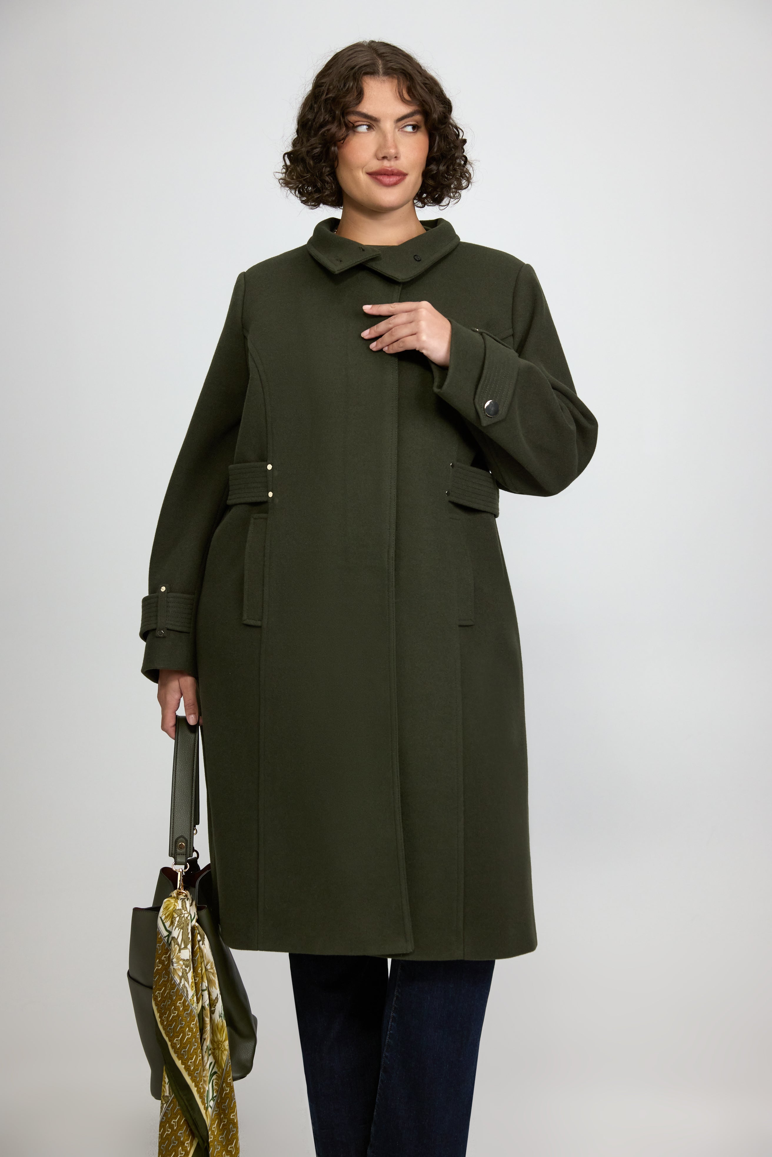 Long Button-Down Coat