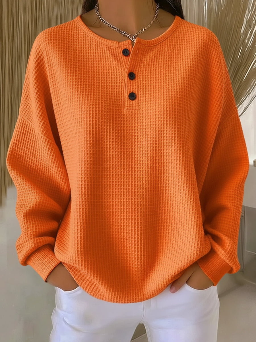 New Arrivals🔥 Cozy Waffle Knit Henley