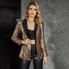Glamorous Gold Sequin Blazer