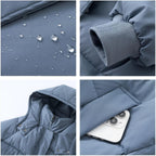 Long Puffer Jacket for Women,2024 Thickened Winter Coat Hooded with Deep Pockets, Ladies Warm Winter Jacket