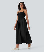 Maxi Casual Slip Dress with Pockets