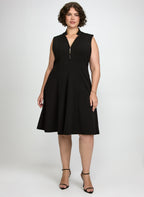 Zip-Up Tassel Detail Dress