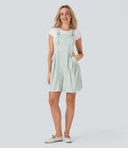 Waffle Casual Shortalls with Pockets