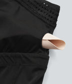 SoftlyzeroTM Airy Halter Cut Out Backless 2-in-1 Cool Touch Mini Yoga Active Dress with Side Pockets-Easy Peezy Edition-UPF50+