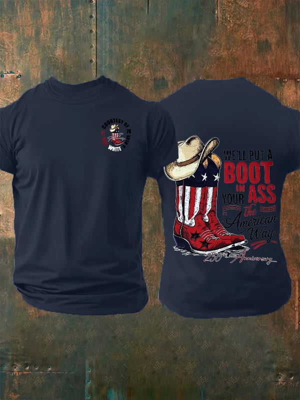 Men's WE'LL PUT A BOOT Print T-Shirt
