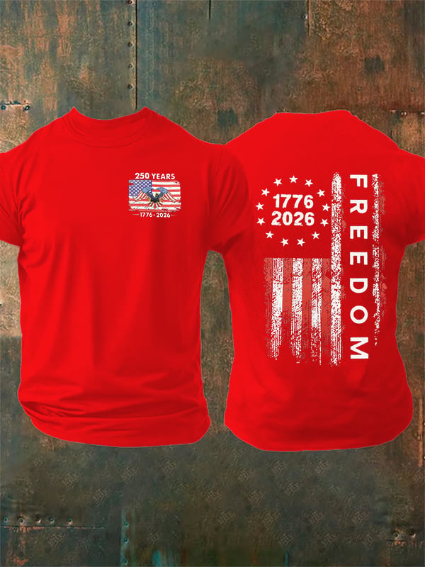 Men's  Freedom  Print T-Shirt